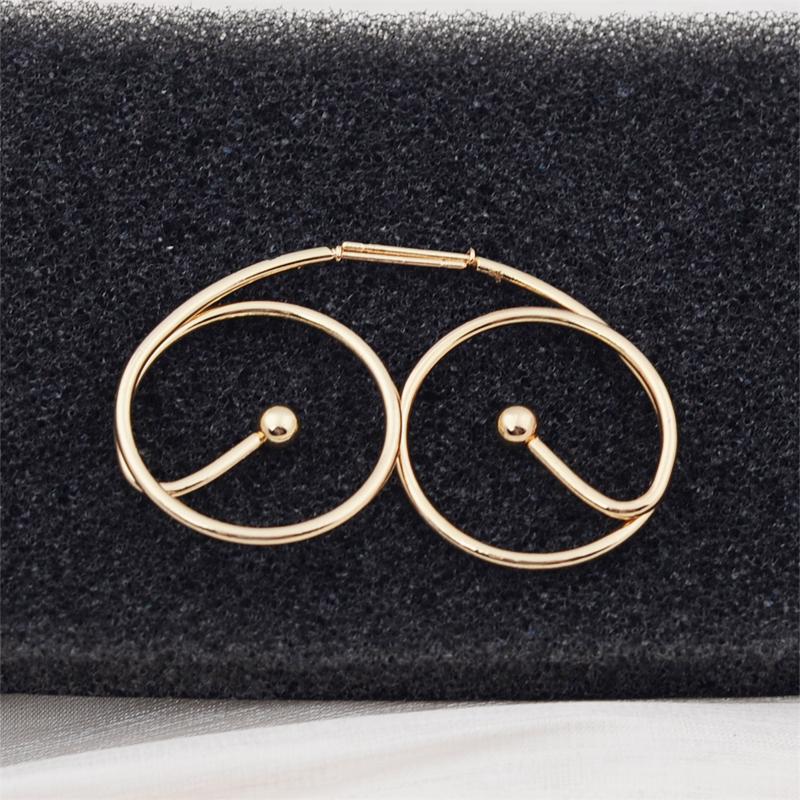 Геометрические Линейные Круглые Неправильной формы Золотистые Серьги-капли для Женщин Свадебная Вечеринка Ювелирное украшение Аксессуар