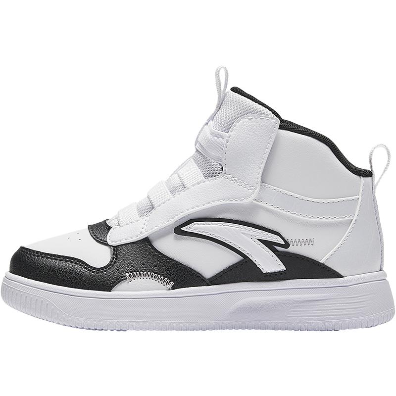 Anta Kids Comfortable Versatile High-Top Sneakers Kids Sneakers White Black A12439908-1