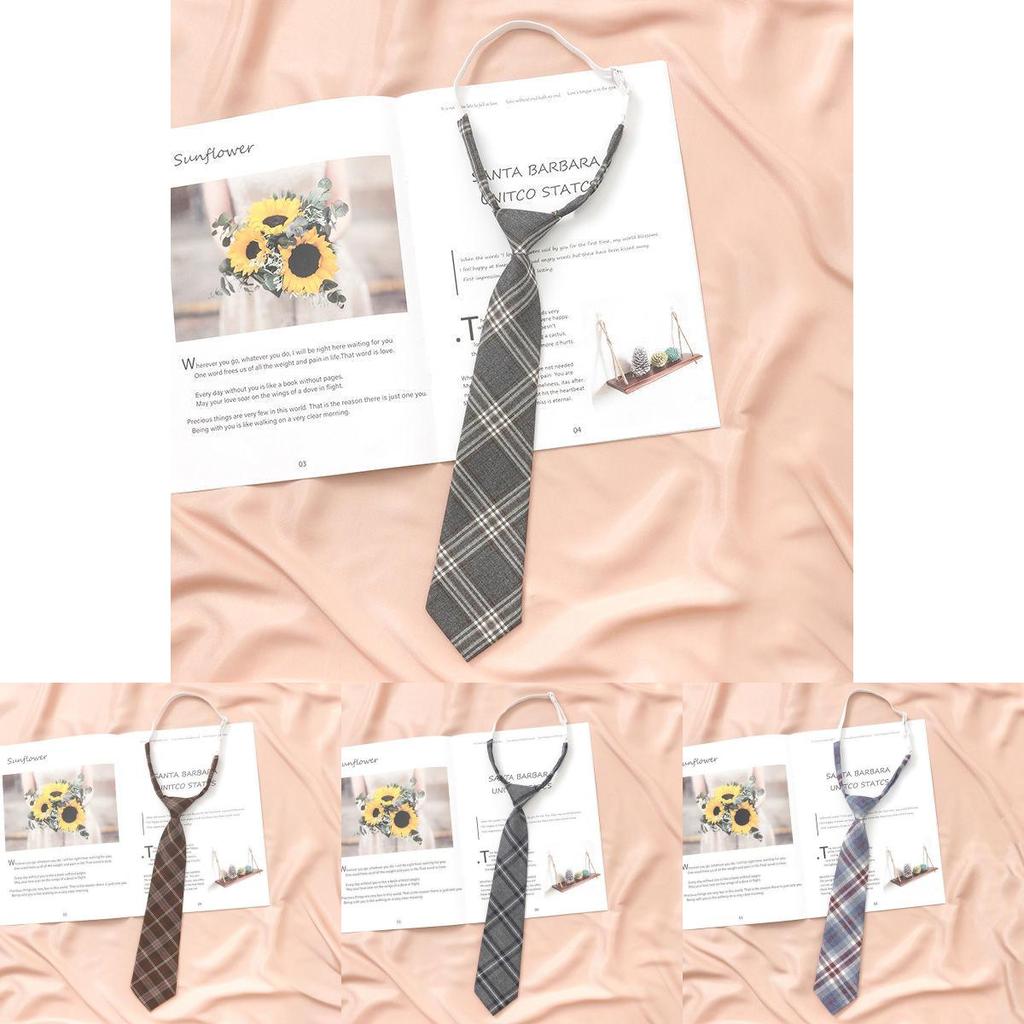 Japanese Striped Tie For Women And Men Polyester School Uniform Accessory