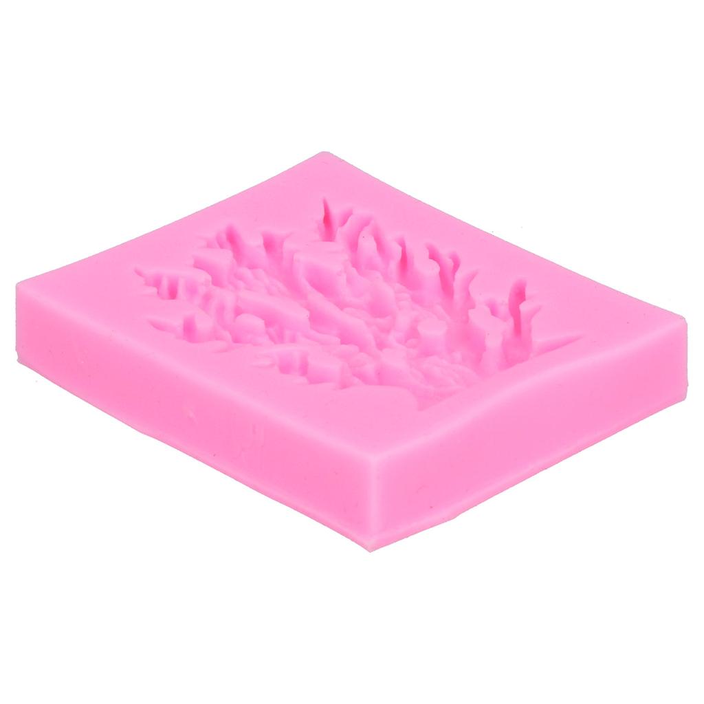 Korallförmige Silikonform Fondant Schokolade Kuchen Dekoration Form DIY BackformRosa