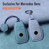 Car Remote Key Case Cover for Mercedes Benz A C E S G Class GLC CLE CLA GLB GLS W177 W205 W213 W222 X167 AMG Leather Accessories
