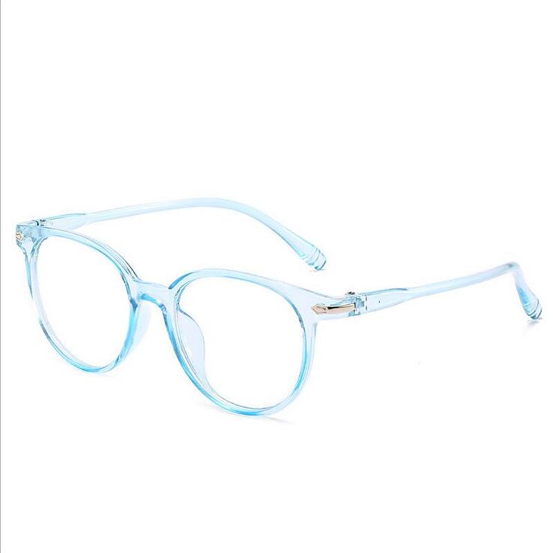 

Transparent Pink Student Nearsighted Glasses Women Men Retro Plastic Oval Myopia Eyeglasses With Degree 0 -0.5 -1.0 -1.5 To -6 0