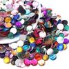 200pcs Round Flatback Acrylic Rhinestones Colorful Cabochon Beads For Jewelry Making DIY Necklace Earrings Hairclip Accessories
