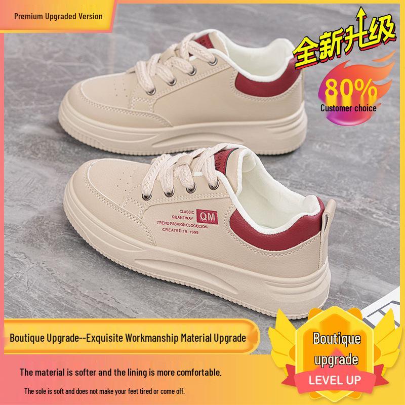 Spring 2025 Women s Non-Slip Casual White Skate Sneakers 35
