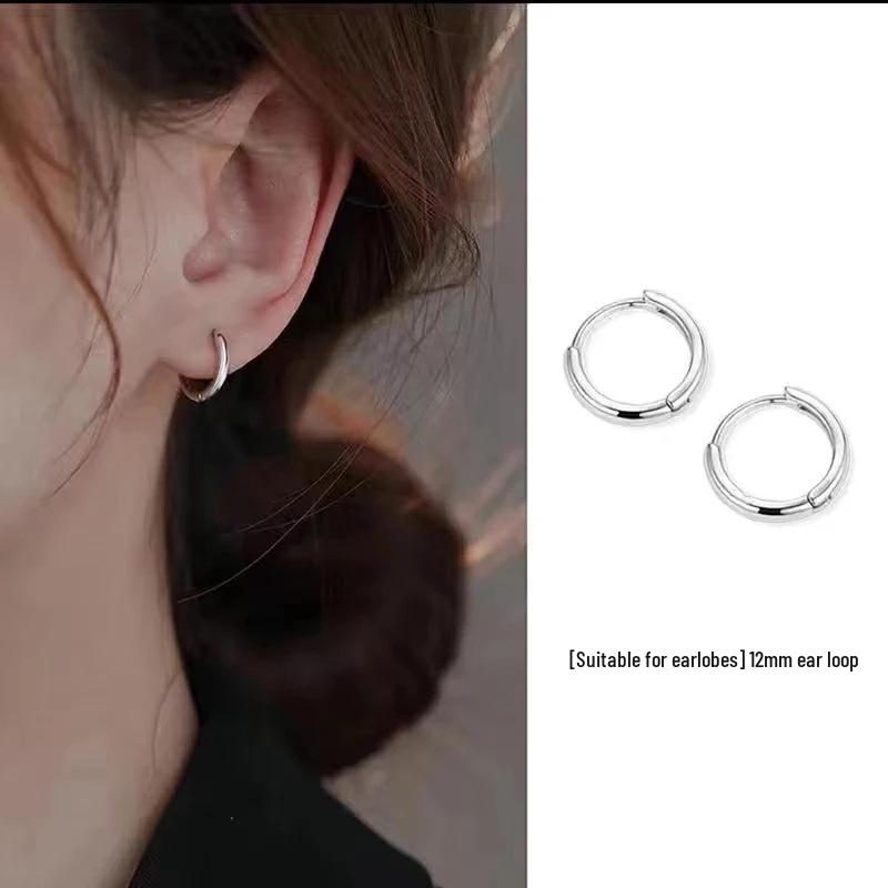 Sleek Hoop Earrings: Minimalist Design, Versatile Style for Women