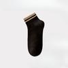 Female Summer Thin Style Solid Color Double Stripe Sports Student Short Socks