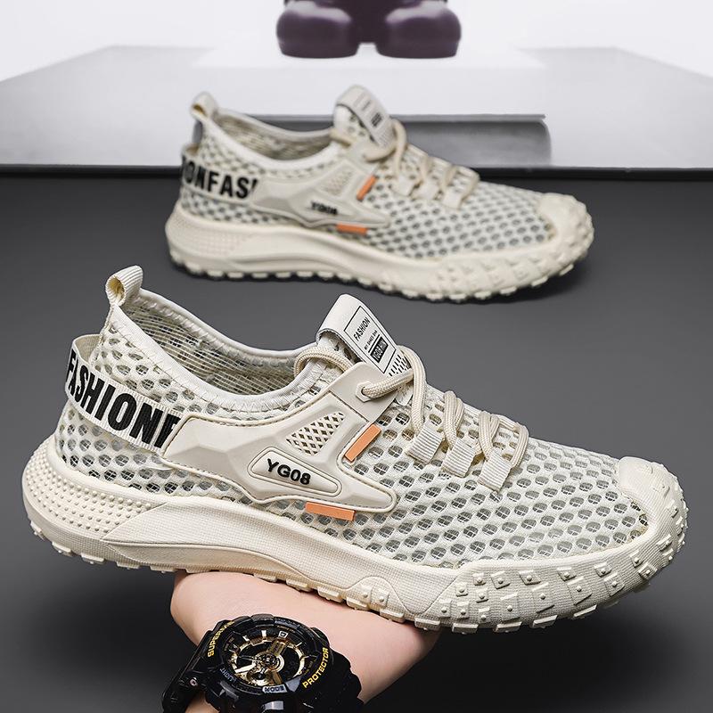 

Wenzhou men s shoes 2025 summer new handmade lightweight men s mesh casual sports shoes wear-resistant non-slip walking shoes 41