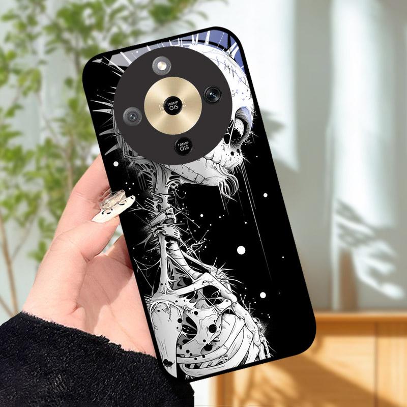 For Honor X9d MTN-NX1 Case Cool Fashion Painted Cover Tempered Glass Phone Cases For Honor X9 D HonorX9d 5G Cover Shell Fundas