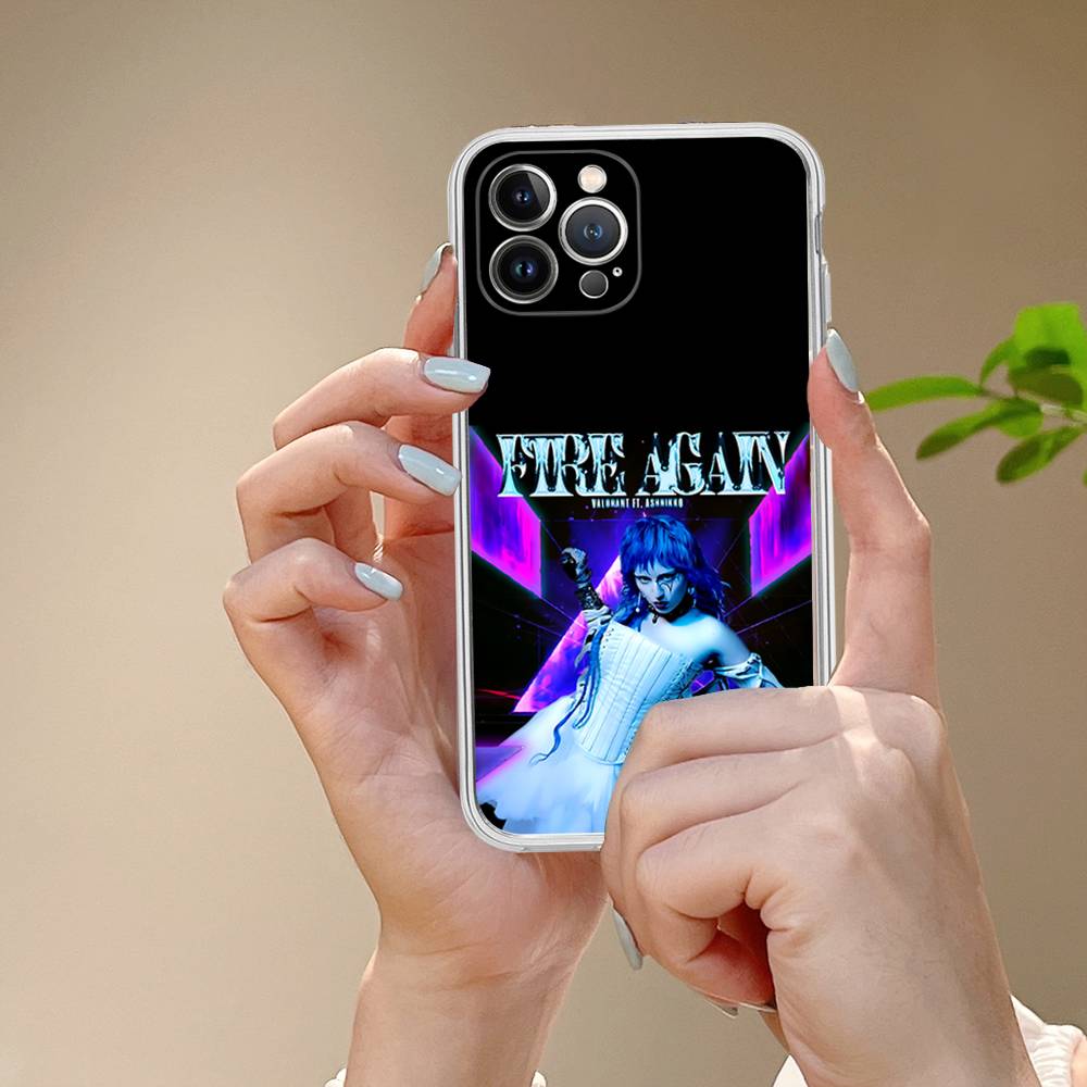 

Ashnikko Rapper Transparent Phone Case For IPhone 16 15 14 13 12 11 Pro Max Plus Soft Cover iPhone 16 plus