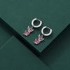Chic Diamondstudded Rabbit Earrings Trendy Alloy Jewelry Women For