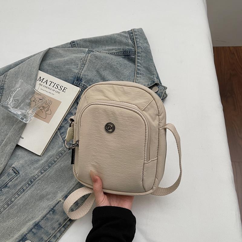 Umhängetasche Damen Mehrschichtig Nylon Schultertasche Ausgehen Pendler Handytasche