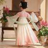 Anneyol Girls' Pink Hanfu Summer Princess Dress