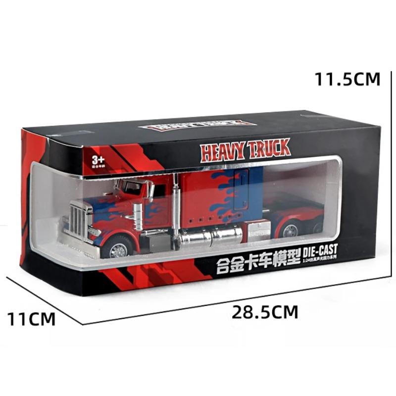 Prime Prototype Alloy Trailer Head Car Model Diecasts Toy With Sound and Light Vehicles Toys For Kids
