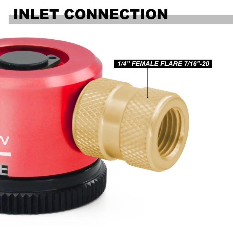 Professional RefrigerantPurge Regulator Tool Nitrogen Flows Regulator Instantly Setting Switches Metal Construction