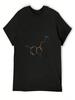 Serotonin Molekül T-Shirt Jungen Tierprint Grafik T-Shirts Schwarze T-Shirts Für Männer Grafik