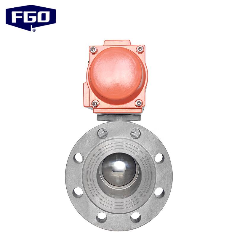 FGO Carbon Steel PTFE Pneumatic Ball Valve