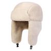 Unisex Lamb Fleece Lei Feng Hat Winter Earflap Hat Keep Warm Ski Hat Bomber Hat for Outdoor Riding Snow Activities