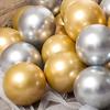 15 Palloncini Metallici Palloncini Cromati Natale Capodanno Matrimonio Festa di Compleanno Decorazione Oro Argento Palloncini in Lattice Elio
