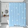 Shower Curtain Mildew Proof Cartoon Printing Bathroom Curtain Waterproof with Hooks Bathtub Partition Curtain