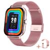 Smartwatch Men Women Sports Fitness Health Rate Monitor Bluetooth Call Digital Metal Gift Full Touch Gold Smart Watch