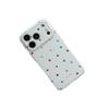 Gold-Plated Colorful Polka Dot Anti-Drop Case for iPhone 15/17/16 PRO MAX