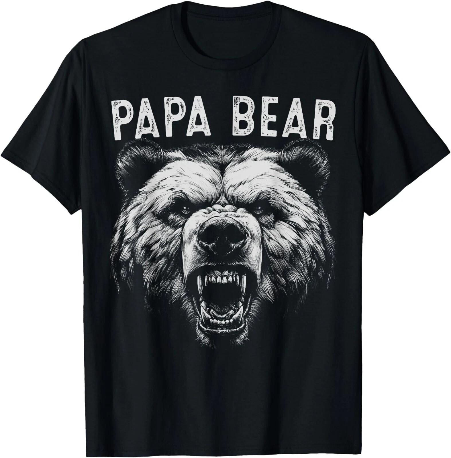 Papa Bear Best Idea Fathers Day Funny Bear Gifts For Men Dad T-Shirt S разноцветный