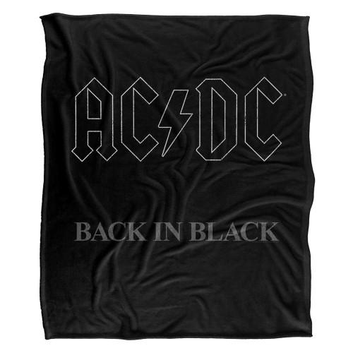 AC/DC Back In Black Silky Supersoft Blanket