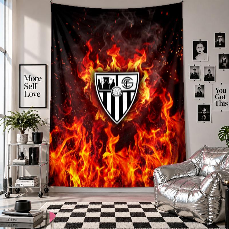 Sevilla FC Wall Tapestry Home Decor Wall Hanging Cloth for Bedroom Living Room Background