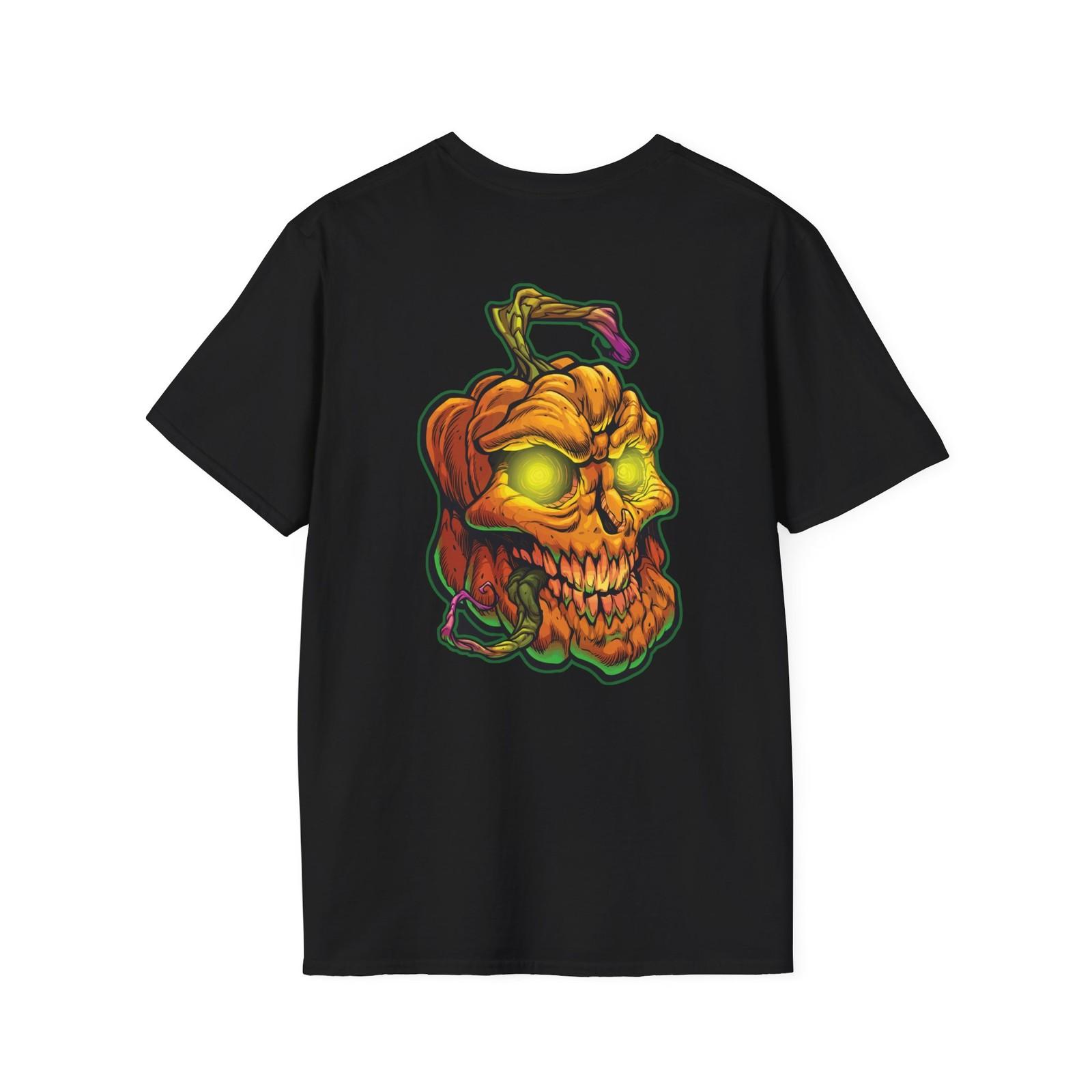 Halloween Skull Pumpkin Unisex T-Shirt, Spooky Tee, Gift for Him, [...] S