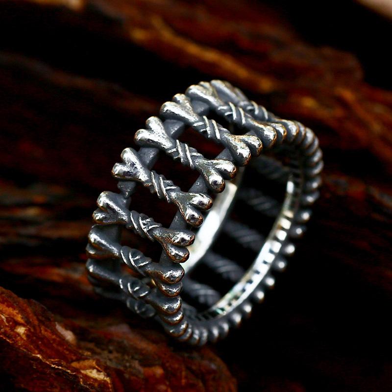 2026 Jewelry, Men s Ring, Non-mainstream, Hipster Wide Ring. us number 7#