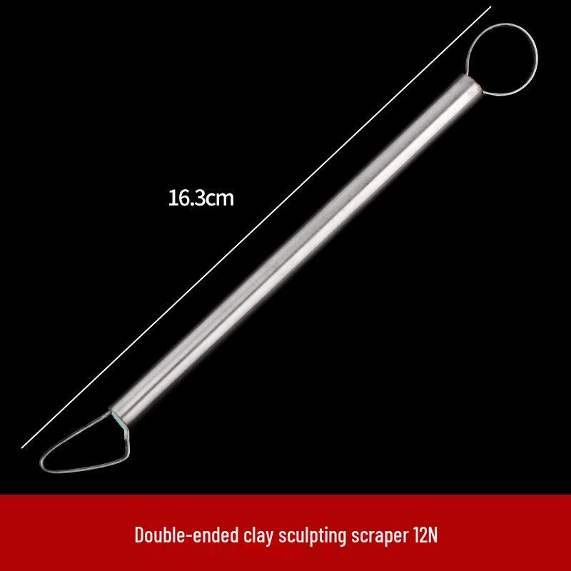 12-Piece Stainless Steel Clay Sculpting and Trimming Tool Set