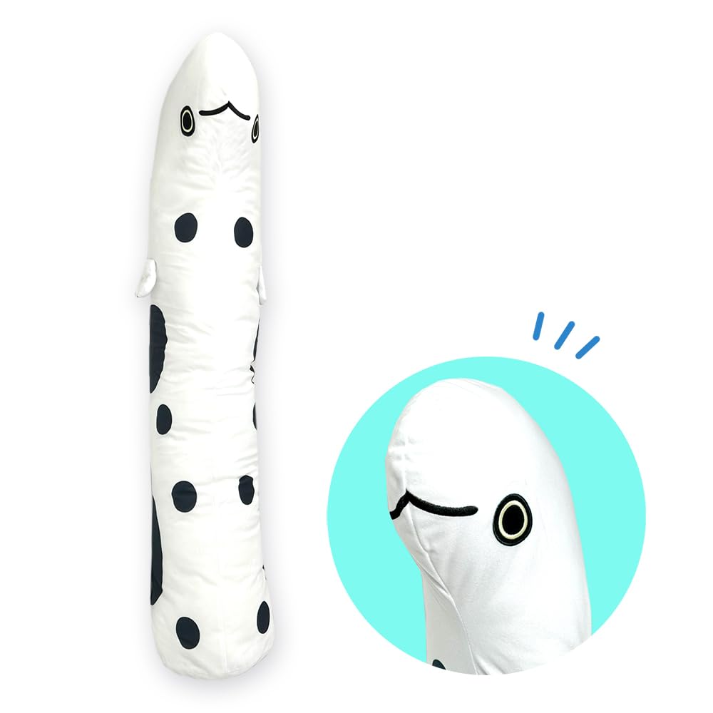 Garden Eel Plush Toy XL Premium Official Aquarium Goods Approx. 80cm (Garden Eel (Black and White))