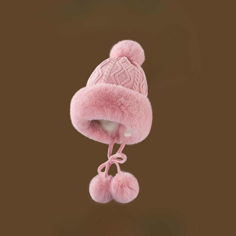 Plüschmütze aus Imitat-Fuchsfell für Damen im Winter, koreanische Version mit kleinem Gesicht, verdickte und warme Fischerhut, großer Kopfumfang