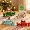 Holiday Party Favor 1/4Pcs Christmas Candy Shape Money Holder, Santa Snowman Reindeer Tree Cash Festive Holder Paper Bag, Gift Box for Party,