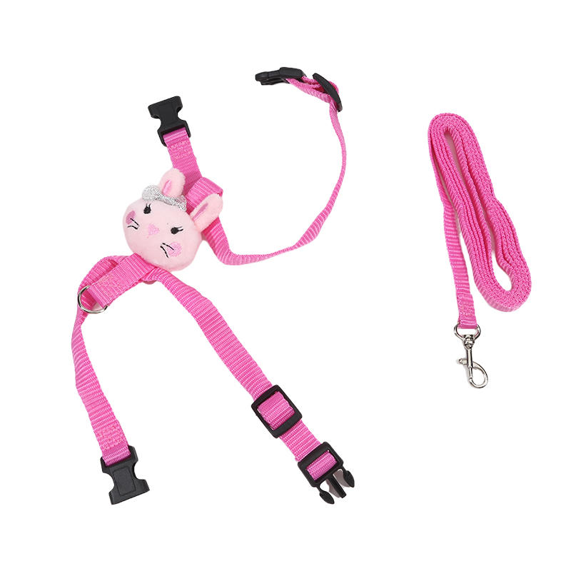Outdoor Adjustable Rabbit Bunny Harness and Leash Small Pets Soft Vest Lead Leash for Kitten Puppy