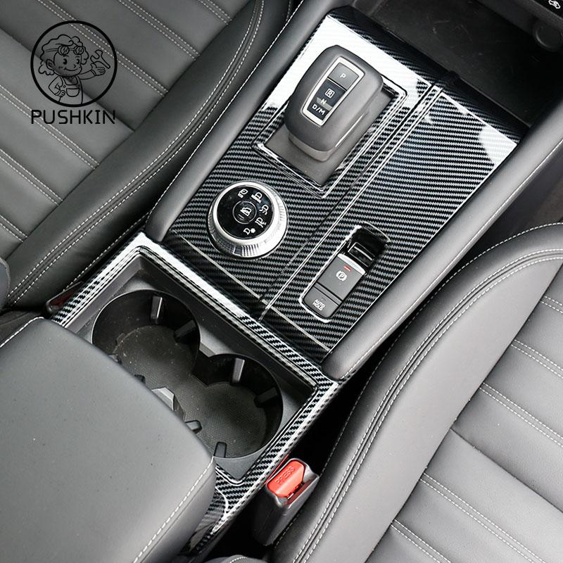 For Mitsubishi Outlander 2023 2024 2025 LHD RHD Carbon fiber color Interior Decoration Cover Stickers ABS Accessories