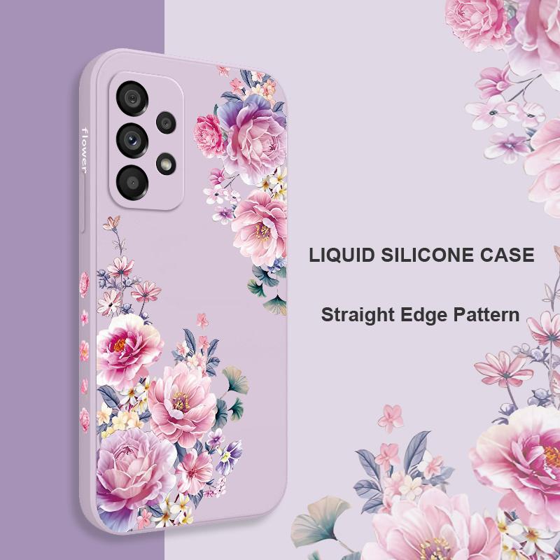 Satin Brocade Case For Samsung Galaxy A73 A53 A33 A23 A13 A03 A72 A52 A52S A32 A22 A12 A02 A02S A71 A51 A31 A21S 4G 5G Cover