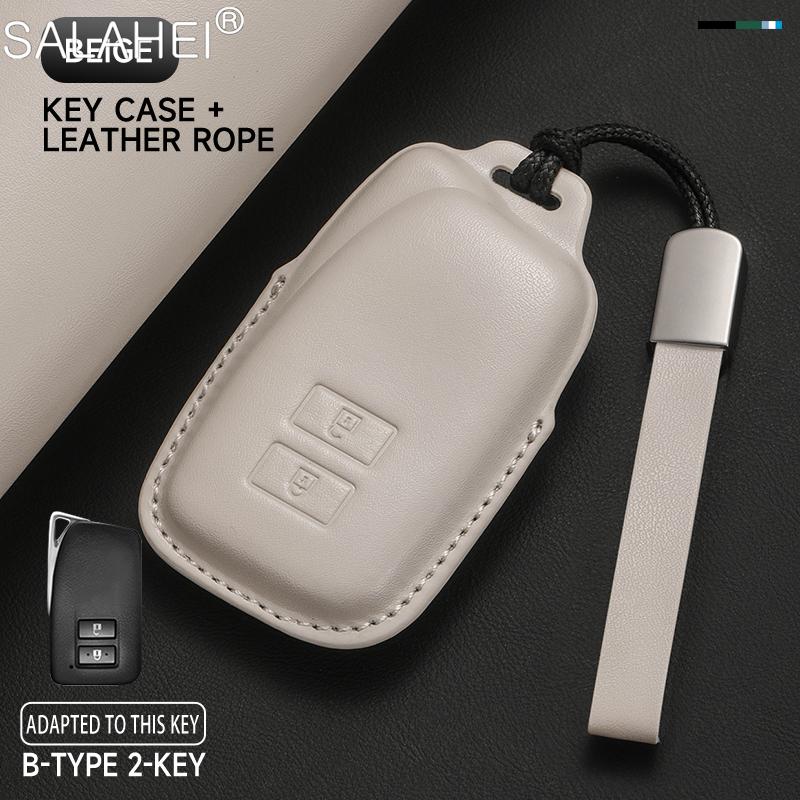 Leather Car Key Fob Cover Case Shell For Lexus Nx Is Rx Es Gx Lx Ls Ux Gs 200 260 300 350 Nx200 Nx300 Rx350 Es300 Auto Accessory