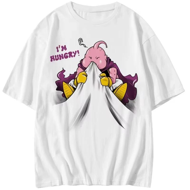 Majin Buu Dragon Ball Z Cotton TShirt Casual Streetwear Graphic Style S