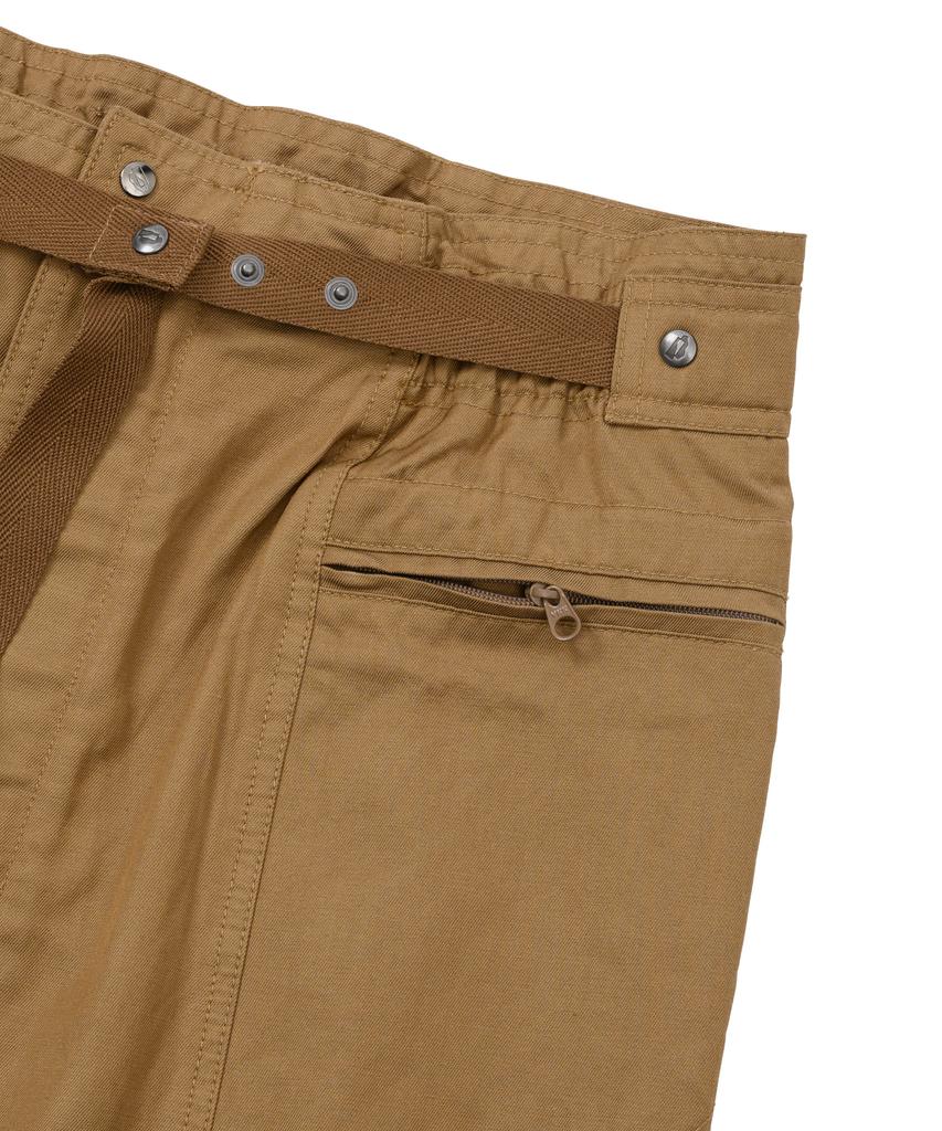 WELLBEING EXPRESS Belted Long Skirt Sand