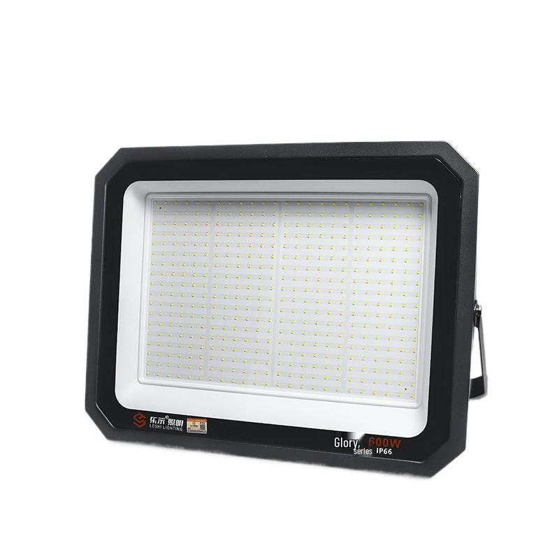 High Power LED Outdoor Waterproof Floodlight - Ultra Bright Square Spotlight for Stadiums & Construction Sites