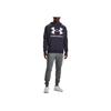 Under Armour Letter Logo Printed Drawstring Hooded Pullover Long Sleeve Sweatshirt Men Sweatshirt Purple 1357093-558