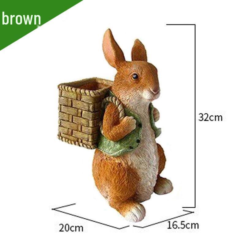 

Смоляные украшения для двора «Маленький кролик»: Уличные горшечные скульптуры бонсай.