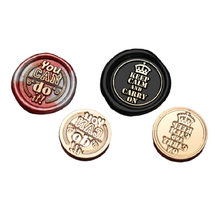 Envelope Emboss Wax Seal Stamp Head Removable Sealing Brasses Stamp Head Gift