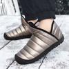 Winter Men Waterproof Ankle Boots Lightweight Men Sneakers Snow Boots Outdoor Couple Warm Cotton Boots Keep Warm Sandproof Shoes