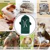 Ferret Clothes Hamster Sweatshirt Guinea Pig Hoodie Hamster Sweater Bunny Hamster Clothing Guinea Pig Outfits Small Animal Warm Vest Green S Red