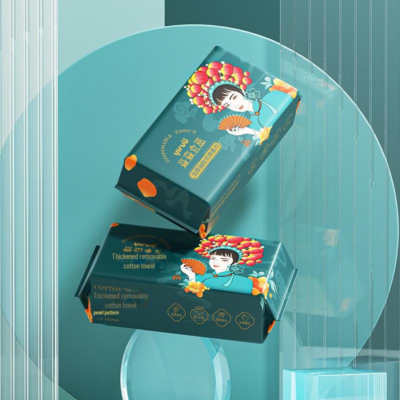 Dual-Use Cotton Face Towels: Thick, Disposable, Wet & Dry for Beauty Salon