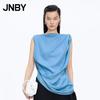 JNBY 2026 Summer Sleeveless Loose Cowl Neck Shirt