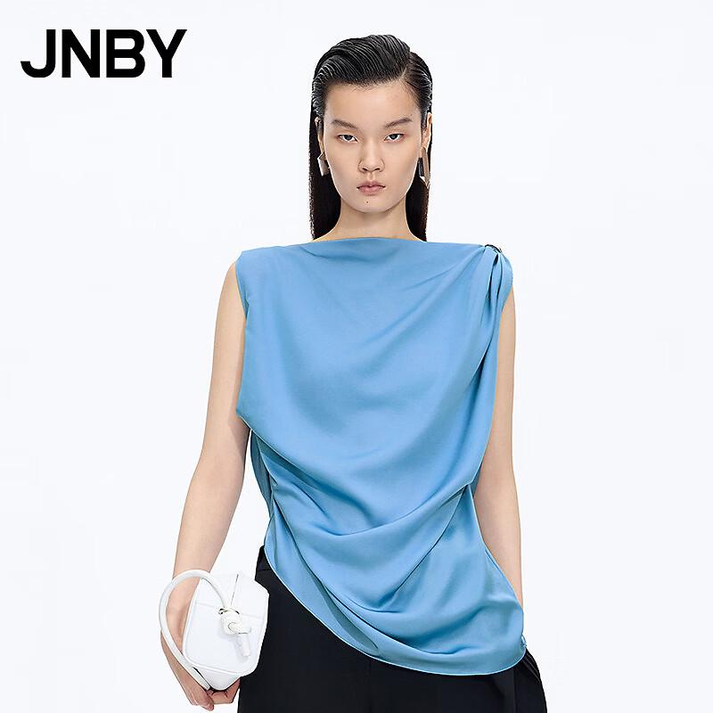 JNBY 2026 Summer Sleeveless Loose Cowl Neck Shirt