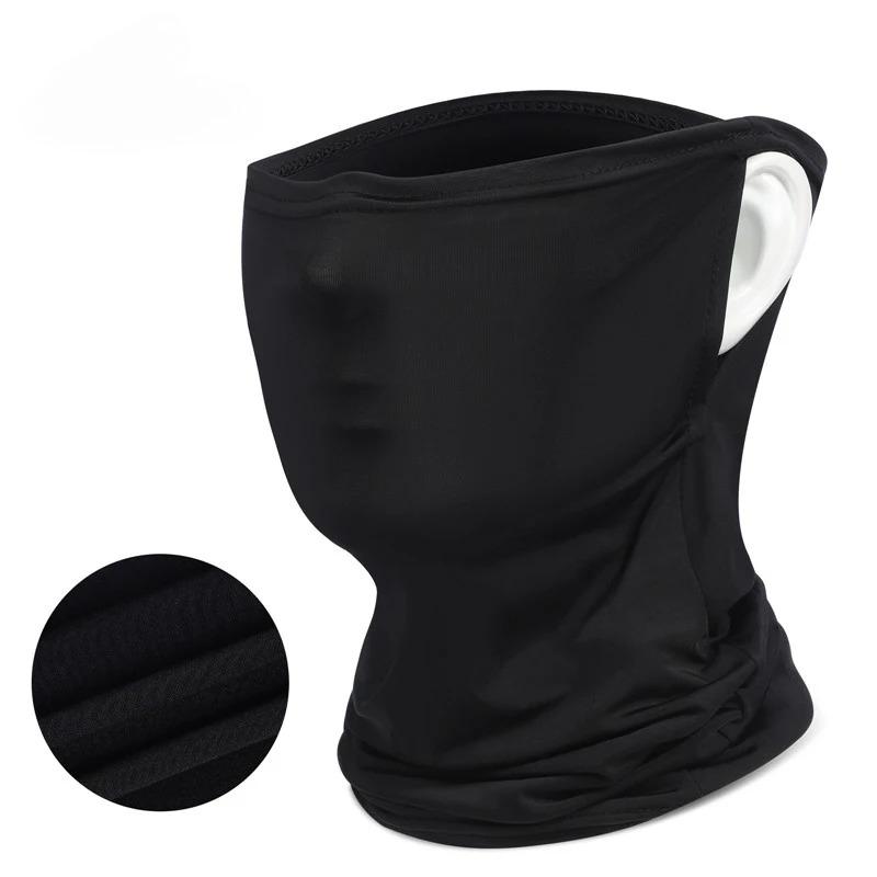 WEST BIKING Casquette d'été respirante pour cyclisme Couvre-visage anti-UV en soie glacée Foulard de sport d'extérieur Masque anti-poussière pour hommes et femmes